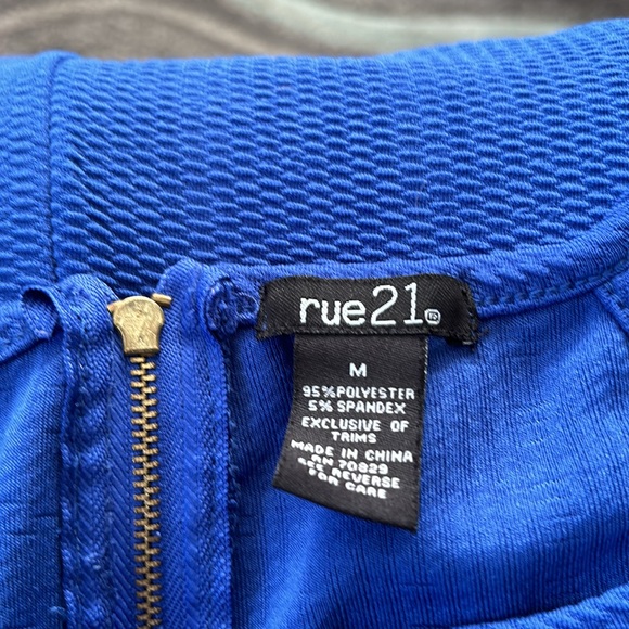 Rue21 women’s Royal Blue mini bodycon dress. Size medium. Royal blue
- Picture 9 of 11
